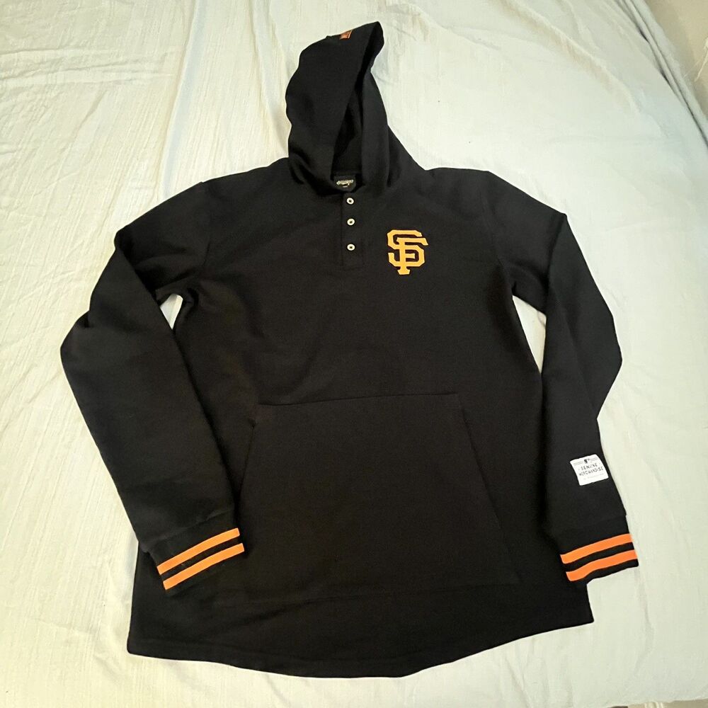 MLB San Francisco Giants Genuine Merchandise Hoodie Black Orange Size Large EUC